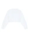 Givenchy Cropped Sweatshirt With Elasticated Waistband In White