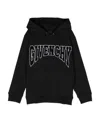 Givenchy Logo-patch Drawstring Hoodie In Black