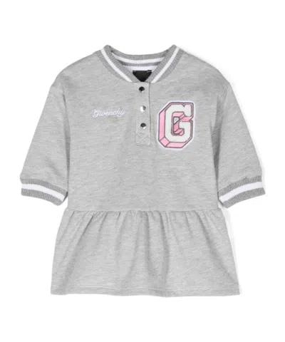 Givenchy Logo-patch Dress In Gray