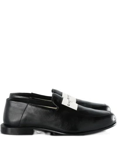 Givenchy Logo Patch Loafers In Black