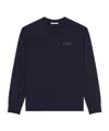 Givenchy Basic Cotton Crewneck Sweatshirt In Blue