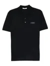 Givenchy Logo-patch Polo Shirt In Black