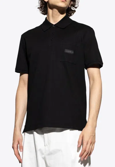 GIVENCHY LOGO PATCH POLO T-SHIRT