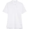 Givenchy Classic Fit 4g Logo Embroidered Cotton Piqué Polo In White