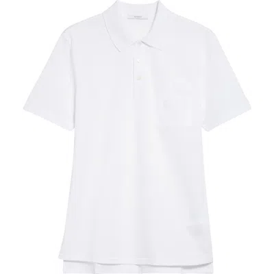 Givenchy Classic Fit 4g Logo Embroidered Cotton Piqué Polo In White