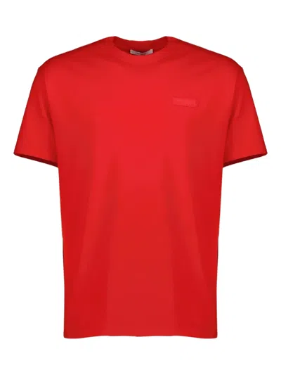 Givenchy Logo-patch Short-sleeve T-shirt In Red