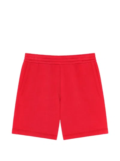Givenchy Logo Patch Shorts In Red