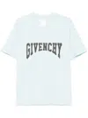 Givenchy Logo-patch T-shirt In Blue