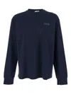 Givenchy Logo-patch T-shirt In Blue