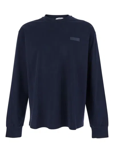 Givenchy Logo-patch T-shirt In Blue