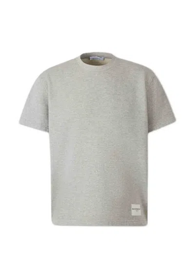 Givenchy Logo-patch T-shirt In Gray