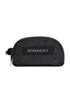 Givenchy Logo-patch Wash Bag In Black