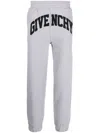 Givenchy Logo-patches Cotton Track Pants In Grey