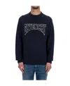 Givenchy Logo-patches Knitted Jumper In Black