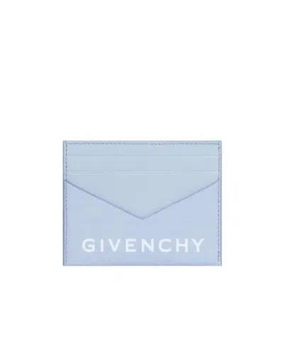Givenchy Logo Pattern Card Package In Blue