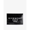 Givenchy Womens Black Logo Pattern Leather Pouch In Black