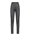 Givenchy Fitted Leggings With Distinctive Pattern And High Waistband In Black
