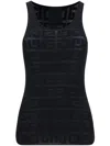 Givenchy Slim Tank Top In 4g Jacquard In Black