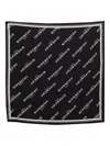 Givenchy Logo-pattern Silk Scarf In Black