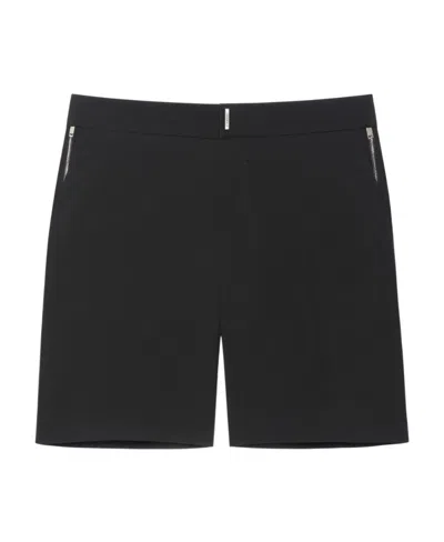 Givenchy Logo Plaque Bermuda Shorts In Black