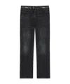 Givenchy Logo-plaque Bootcut Jeans In Black