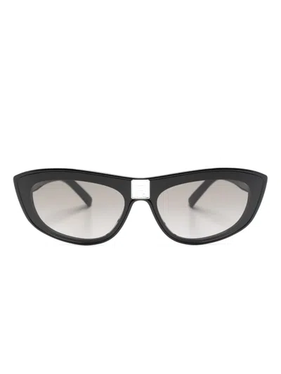 Givenchy Logo-plaque Cat-eye Sunglasses In Black