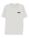 Givenchy Grey T-shirt With Subtle Logo Patch In Gray