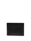 Givenchy Textured Black Wallet With Multiple Card Slots In Black