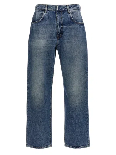 Givenchy Logo Plaque Jeans In Blue