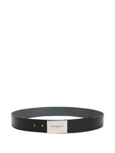 GIVENCHY LOGO-PLAQUE LEATHER BELT