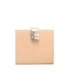 Givenchy Logo-plaque Leather Purse In Nude