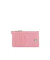 Givenchy Logo-plaque Leather Wallet In Pink