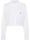 Givenchy Cropped Mini Shirt In White
