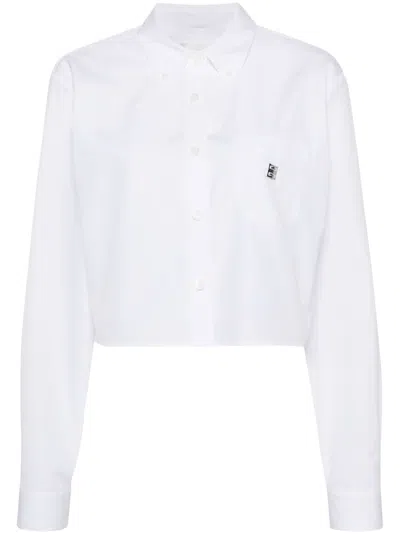 Givenchy 4g Cropped Shirt In White