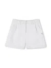 Givenchy Logo Plaque Shorts In White