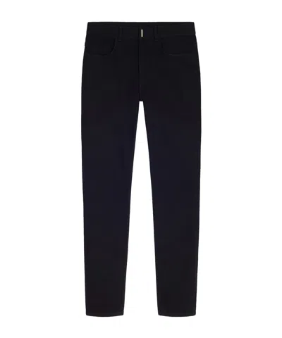 Givenchy Logo-plaque Slim-cut Jeans In Black