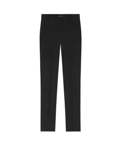 Givenchy Logo-plaque Straight Trousers In Black