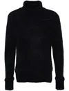 Givenchy Turtle Neck Knit Sweater In Blue