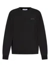 Givenchy Crew Neck Cotton Sweatshirt In Black