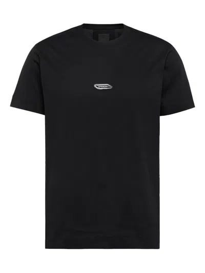 Givenchy Logo-plaque T-shirt In Black