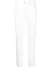 Givenchy Logo-plaque Tailored Trousers In White