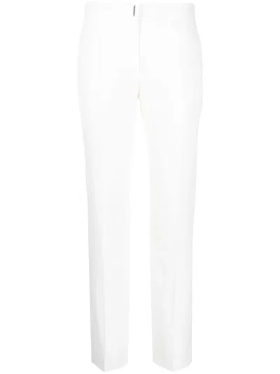 Givenchy Logo-plaque Tailored Trousers In White