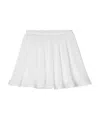 Givenchy Logo Pleated High-rise Skirt In White