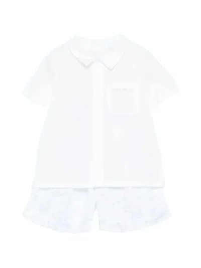 Givenchy Babies' Logo-pocket Shorts Set (set Of Two) In White