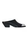 Givenchy Logo Pointed Muller Shoes In Black