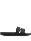 Givenchy Slide Sandals In Black