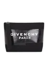 Givenchy Tape Small Clutch Bag Rectangular Wrist Strap In Black