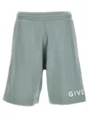 GIVENCHY LOGO PRINT BERMUDA SHORTS BERMUDA, SHORT LIGHT BLUE