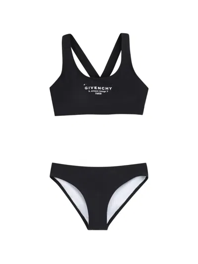 Givenchy Kids' Logo-print Bikini Set (set Of Two) In Black