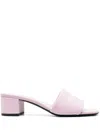 Givenchy Logo-print Canvas Mules In Pink